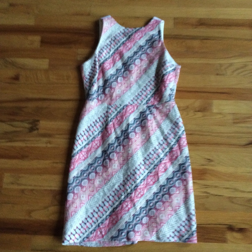 TAHARI Erin Printed Sheath Dress 10